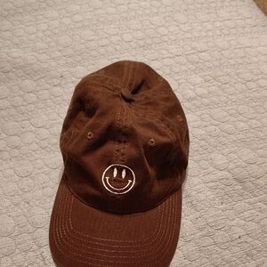 Brown Smiley Face Cap